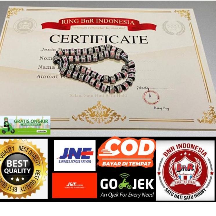 ☁ RING BNR MURAI DAN SERTIFIKAT ASLI RESMI TERPERCAYA NOMER CANTIK TERLARIS. ✭