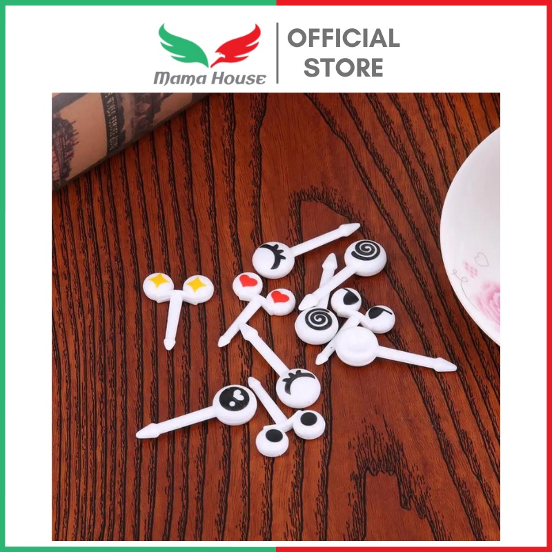 [MH] Tusukan Bento Buah Kue Garpu Buah Kue Dessert Motif Lucu Anak-anak Isi 1Pcs