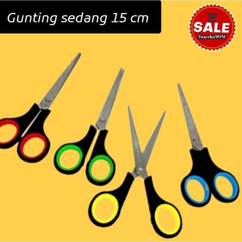 

Gunting Kertas Sedang Warna-warni UK 15cm
