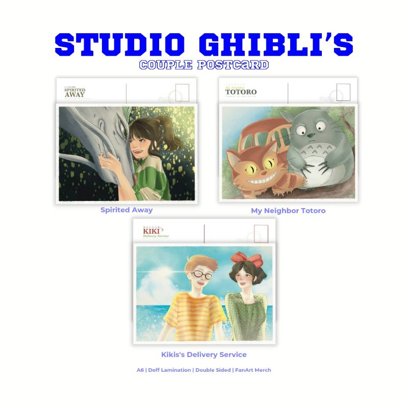 

[LAST STOCK] POSTCARD STUDIO GHIBLI'S COUPLE [by Kurosacy]