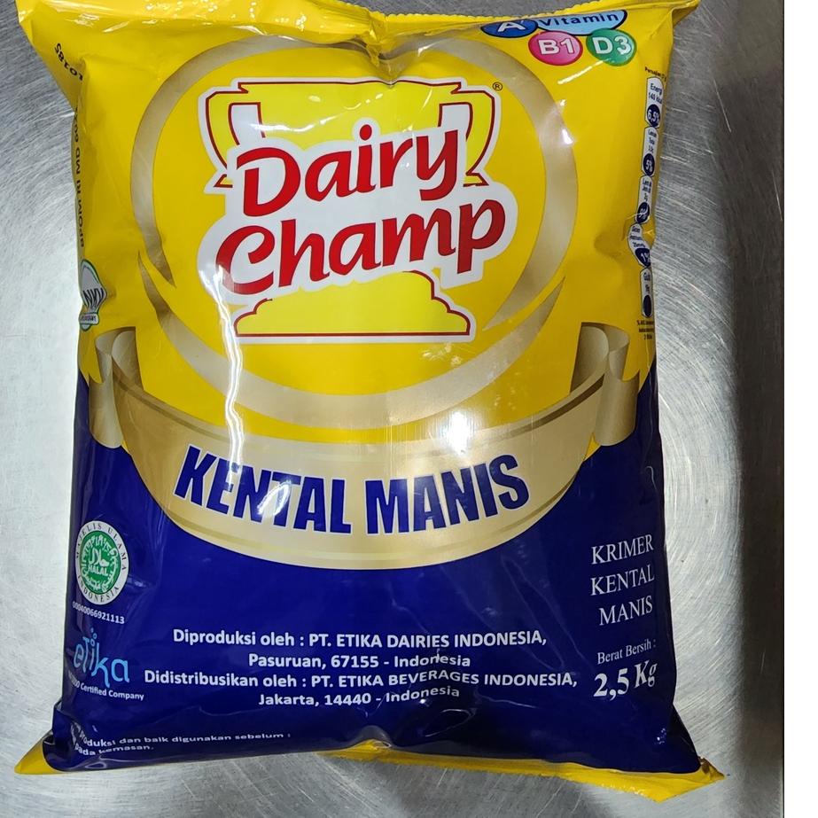 

✽ susu dairy champ 2.5 kg bantal / pouch susu kental 2.5kg ♩