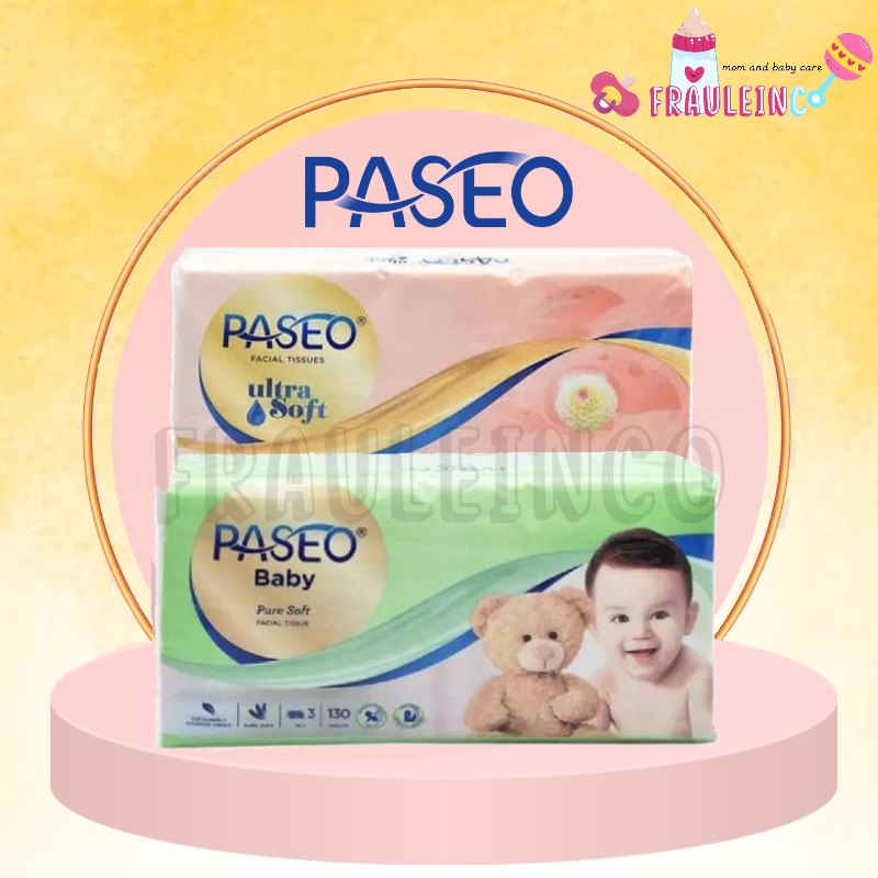 *FRAULEINCO* Paseo Baby Tissue Pure Soft 130 sheet 3 ply / Tisu paseo / tisu kering