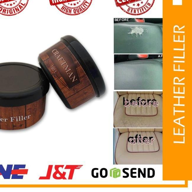 ❆ Dempul Kulit Servis Jok Sepatu Tas Sofa Leather Filler Repair Kit - Craftman1981 ➳