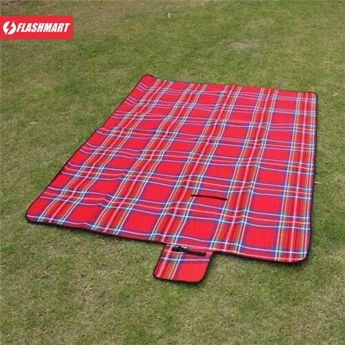 Flashmart Matras Camping Lipat Oxford Waterproof Picnic Blanket 1.5x2 m - V15