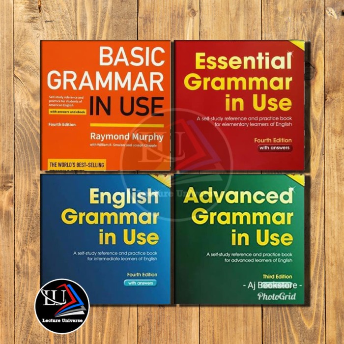 Terlaris Paket Komplit 4 Buku Cambridge Grammar In Use With