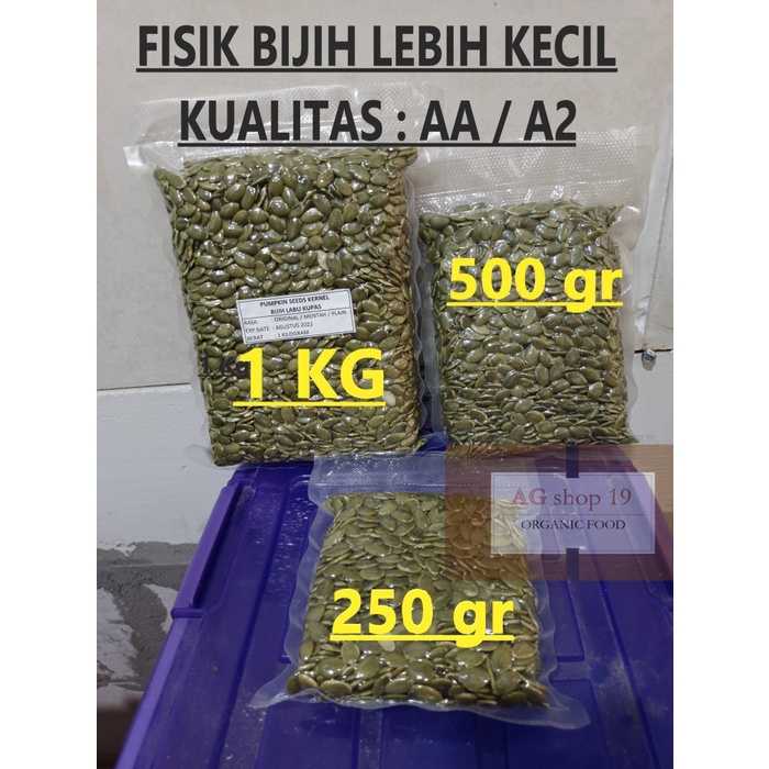 

[Ready - Stock] PUMPKIN SEEDS (BIJI LABU) / PEPITA - 1KG - BIJIH KECIL