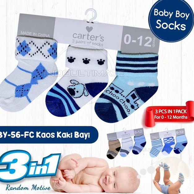 berkualitas 3 Pcs Kaos Kaki Bayi Laki laki Perempuan Baru Lahir 0-6bulan Sepatu Bayi Foot Cover Baby
