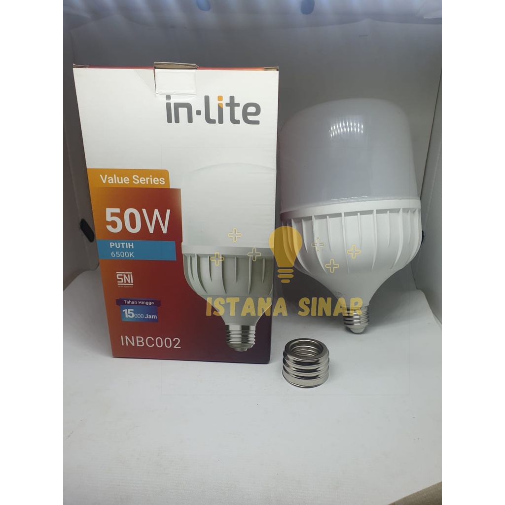 LAMPU LED BULB CAPSULE INLITE VALUE 50W 50 WATT - INBC002 LED MURAH