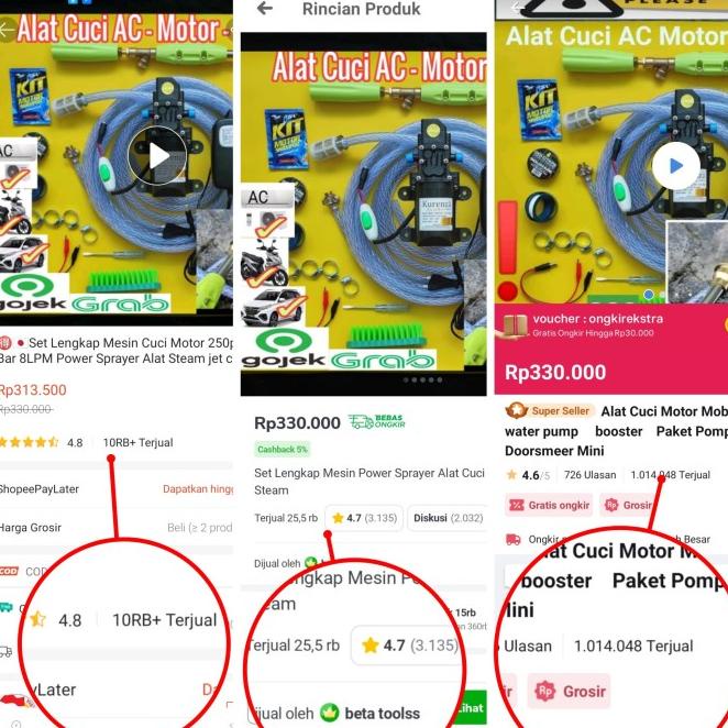 Alat Cuci Motor Mobil Ac Steam Jet Cleaner Pompa 250Psi Tekanan Tinggi