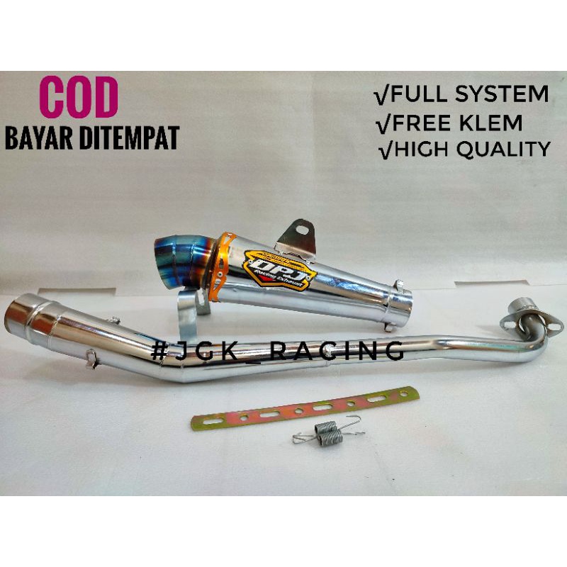 Knalpot Racing NEW DPJ All Bebek supra x 110/125/blade/revo/kharisma/jupiter/shogun/smash/astrea/kir