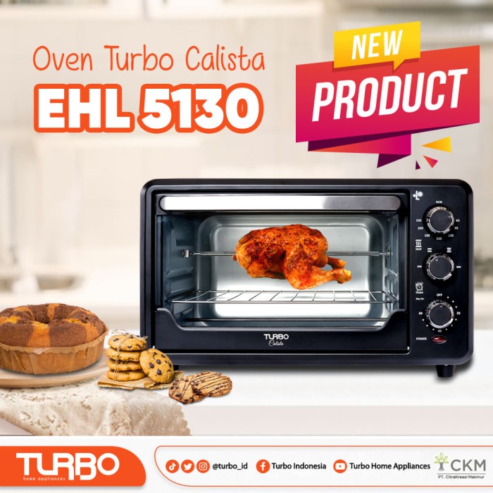 Oven Oven Toaster Turbo Calista 22 L Ehl 5130 Ehl5130 Listrik