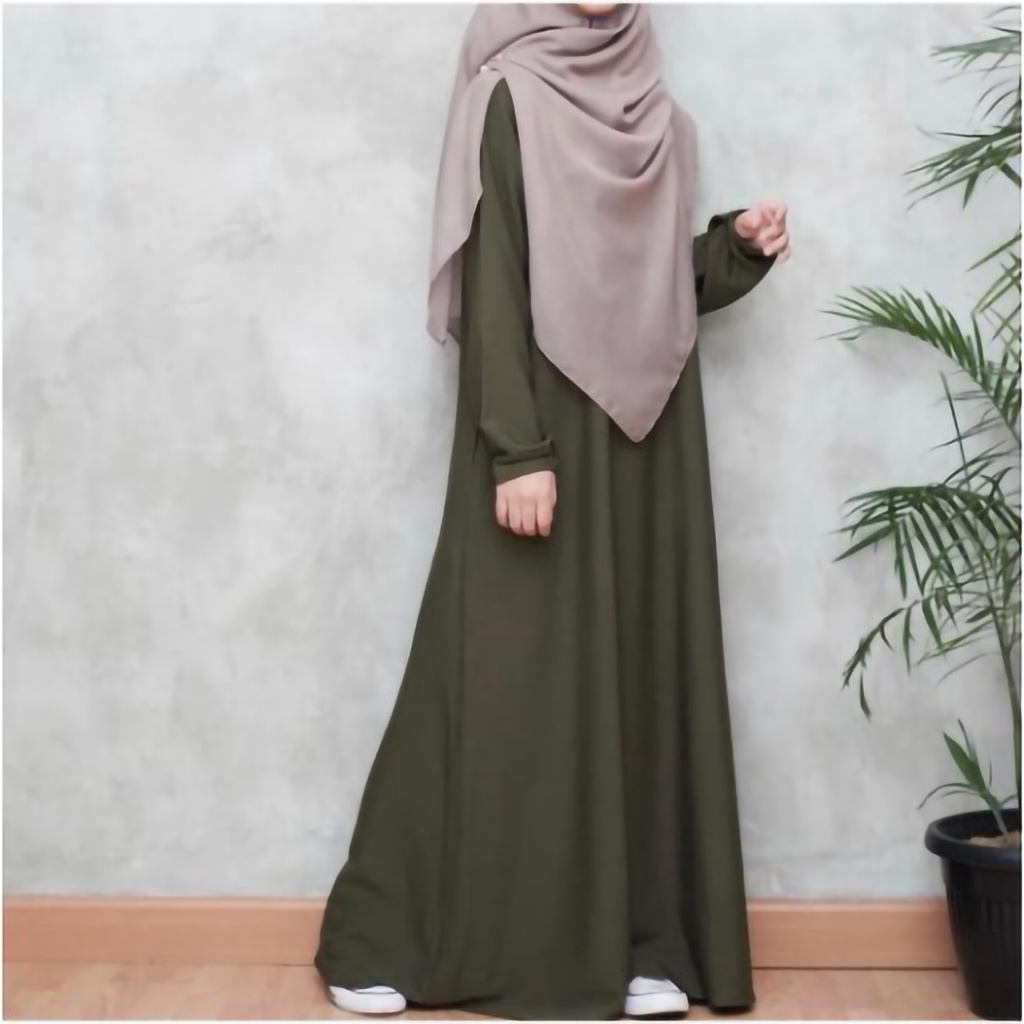 GAMIS POLOS SIMPLE | SIZE S M L XL XXL | DRESS JUMBO BUSUI FRIENDLY SHAKILA