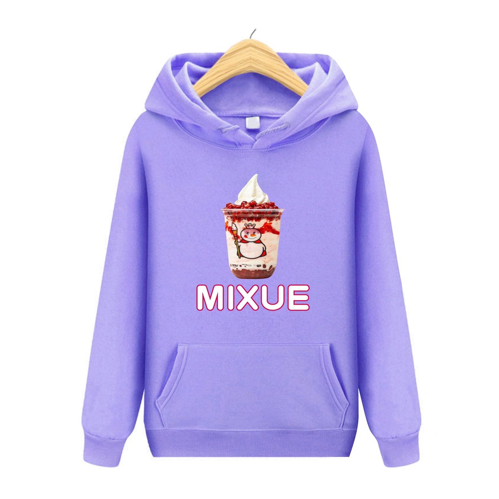 FenishaStore MIXUE ICE CREAM Viral Sweater Hoodie Anak-Anak Usia 4-13+Tahun  bisa Bayar Ditempat COD