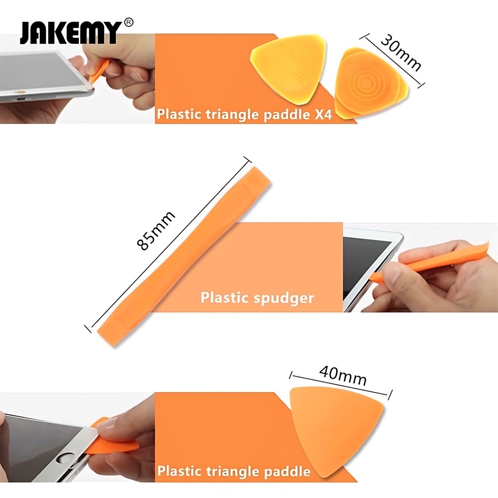 Jakemy Opening Tool Congkelan Stainless Steel Roller Lengkap Set Original JM-OP15