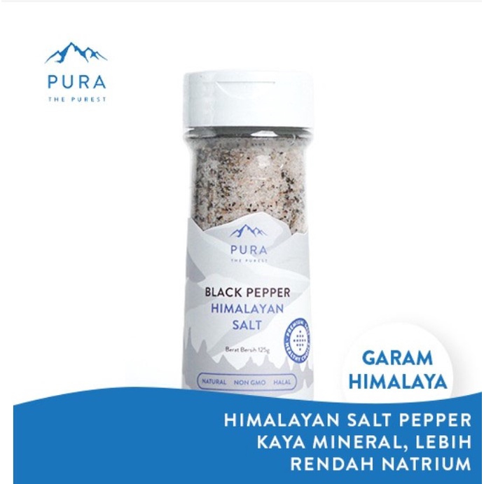 Pura Himalayan Salt Pepper Garam Himalaya Natural