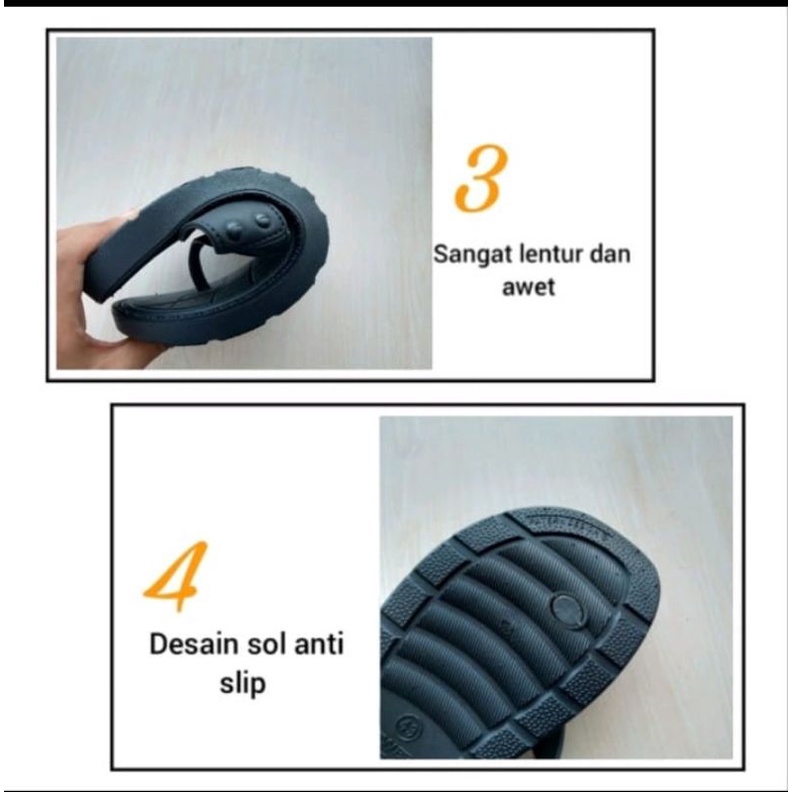 BARU Sandal Anak NEW ERA Sandal Karet Anak Cowok New Era - Bahan Full karet Trendi Tahan Air