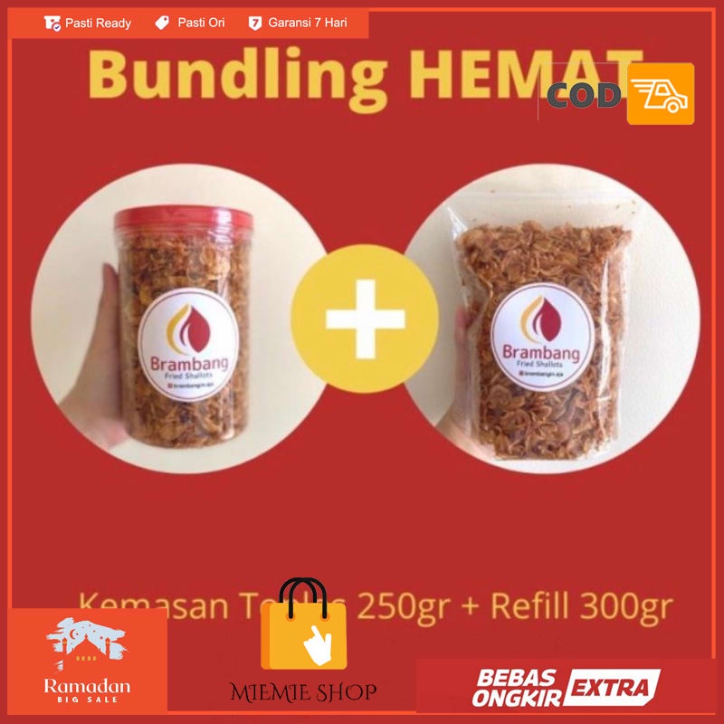 

BRAMBANG Hemat Paket Toples 250gr Refill 300gr