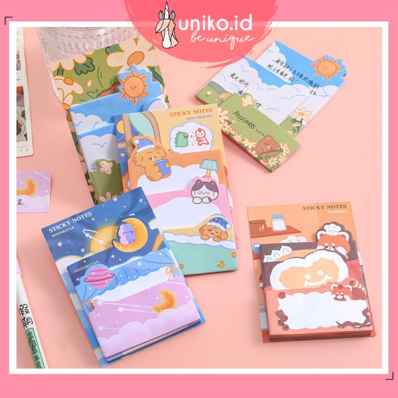 UNIKO.ID STICKY NOTE SET / MEMOPAD / STICKY NOTE LUCU II