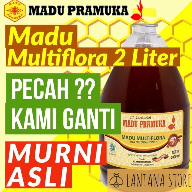 

MADU TERBARU MADU PRAMUKA MULTIFLORA 2 LITER / 2000 ML RAW HONEY MENTAH EL09I09A82L