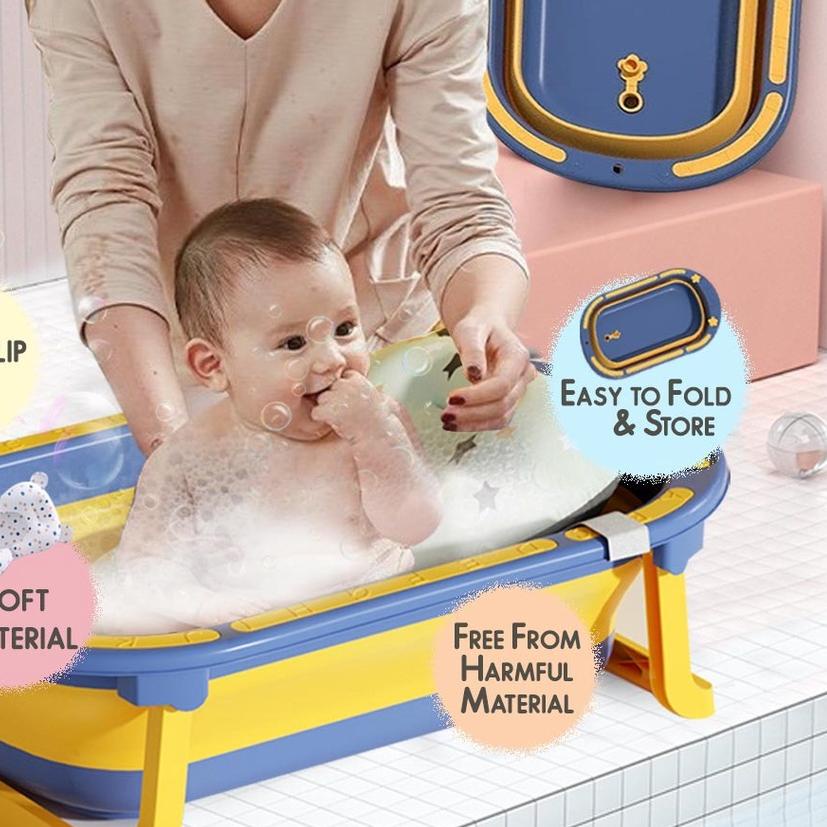 ♡ UNISOH Bak Mandi Bayi Lipat Portable Foldable Baby Bathtup ➴