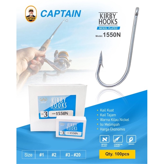 Kail CAPTAIN KIRBY HOOKS 1550N