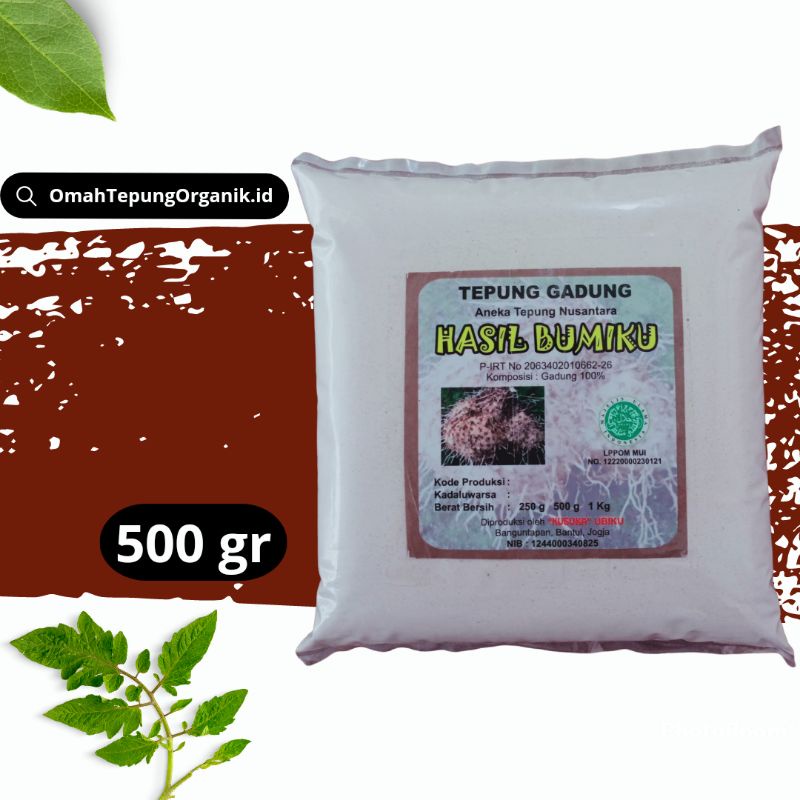 

Tepung GADUNG kemasan 500 gram / Tepung SIKAPA kemasan 500 gram