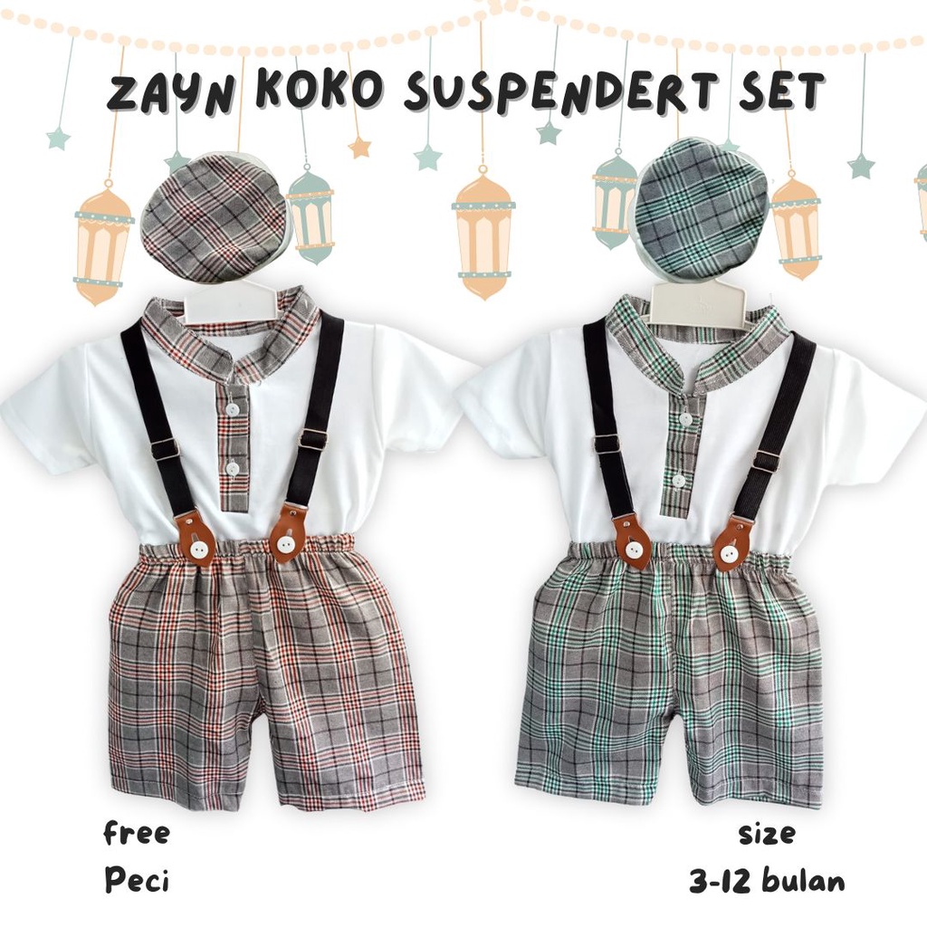 GROSIR ZAYN KOKO SUSPENDER SET