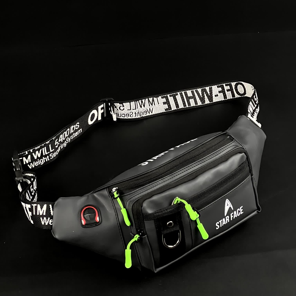 Waistbag Waterproof Starface Bahan Ballon Tebal Tas Selempang Pria Wanita