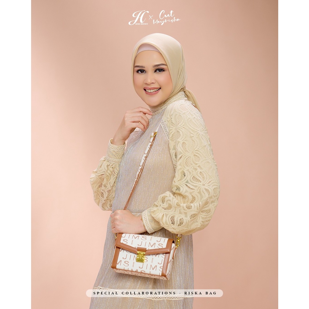 Riska Bag Jims Honey Original Style Lucu Sling Bag Wanita Fashion Trendy