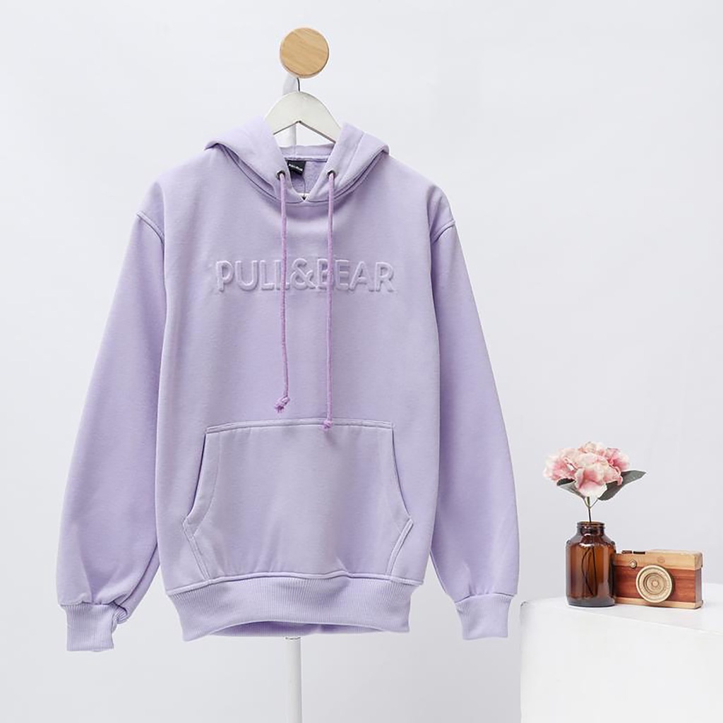 SWEATER HOODIE PULL AND BEAR JAKET PULOVER EMBOSSED 3D FONT TIMBUL