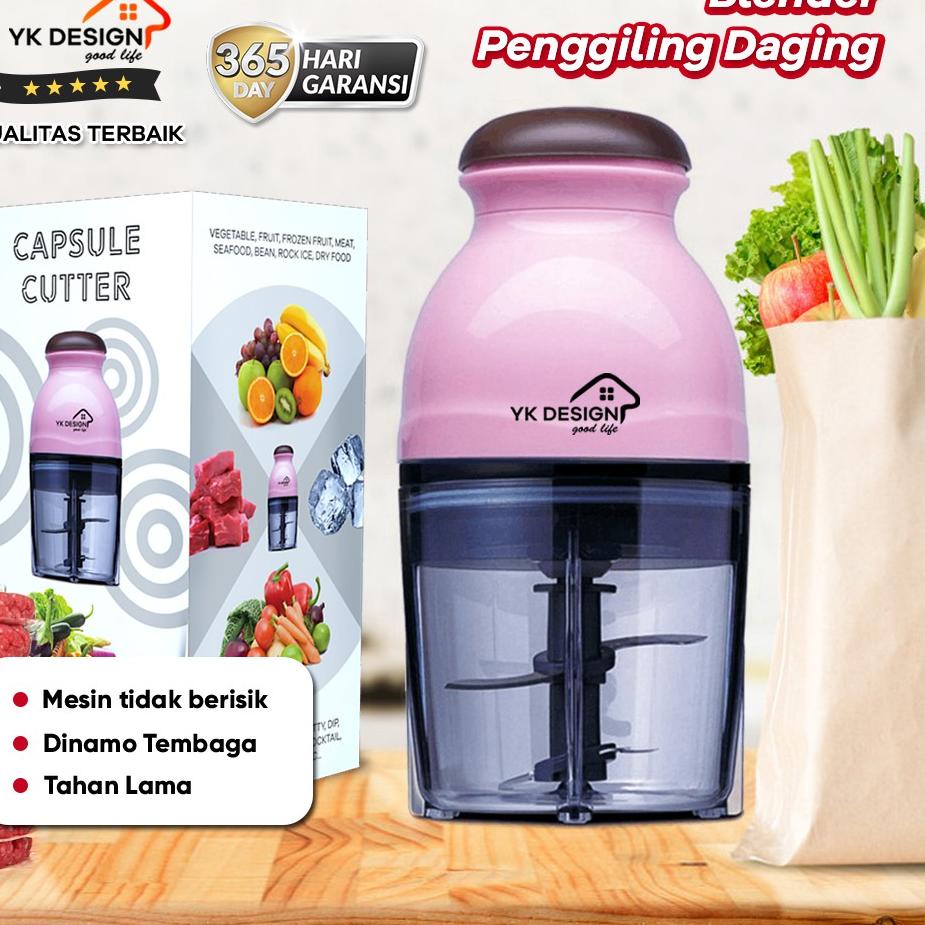 ♠ Blender Penggiling Daging / Blender mini Capsule / penggiling daging ,buah bermerek YK DESIGN YK-1
