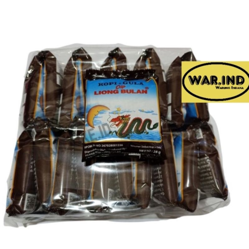 

Kopi Liong Bulan+Gula 1pack isi 20pcs Kopi Legend khas Bogor