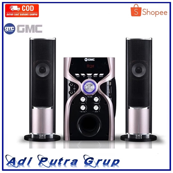 Speaker GMC  Bluetooth Karaoke USB Memori Speker Radio 887G mantap