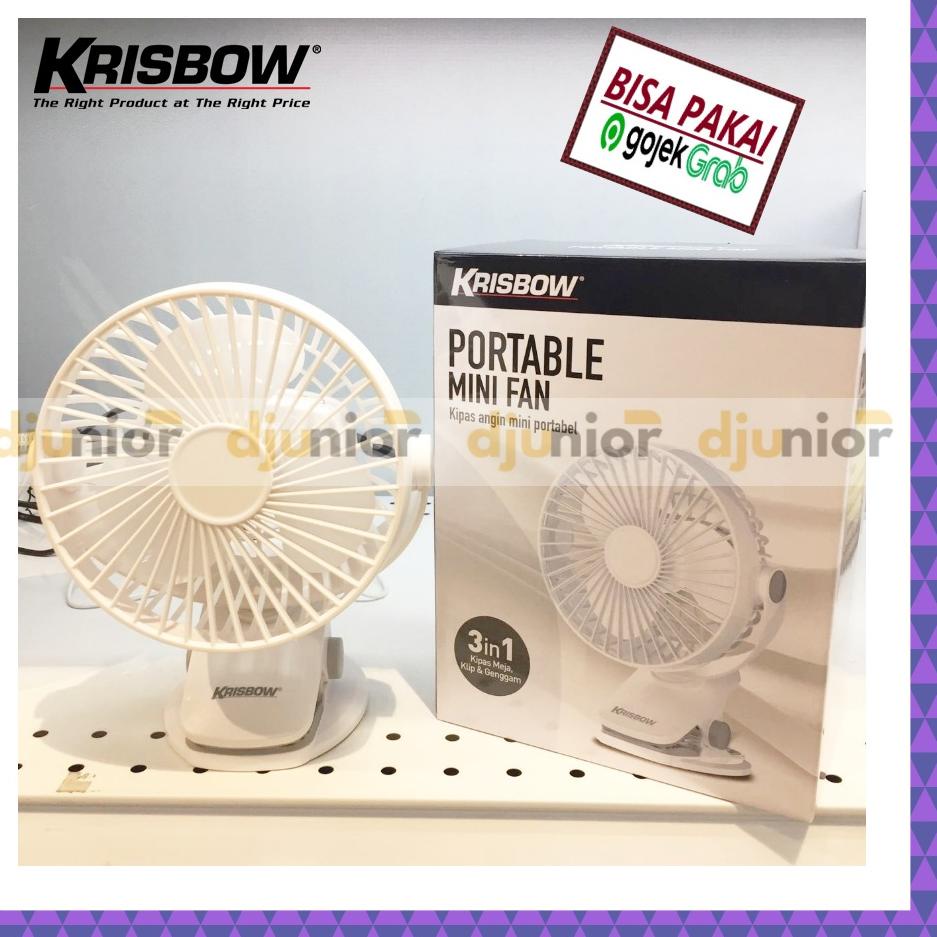 ☼ KRISBOW - KIPAS ANGIN JEPIT / KIPAS ANGIN PORTABEL / KIPAS ANGIN MINI ACE ❇