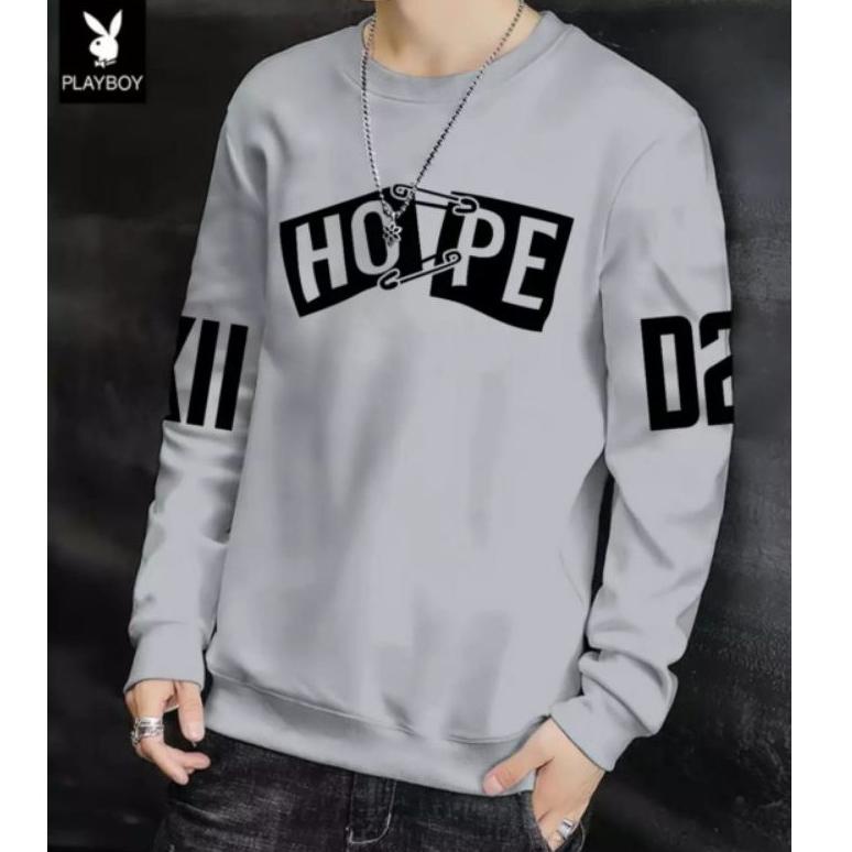 RECOMENDED NB BAJU LENGAN PANJANG PRIA BAJU HOPE KAOS DISTRO COWOK LENGAN PANJANG KEREN SWEATER PRIA