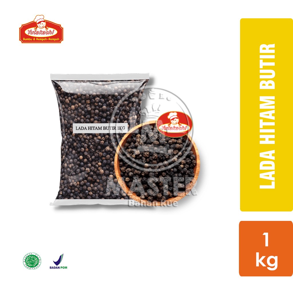 

Lada Hitam Butir Yutakachi Merica Hitam Utuh Whole Blackpepper [1 Kg]