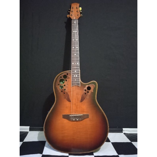 Gitar Ovation akustik elektrik original Made in Korea