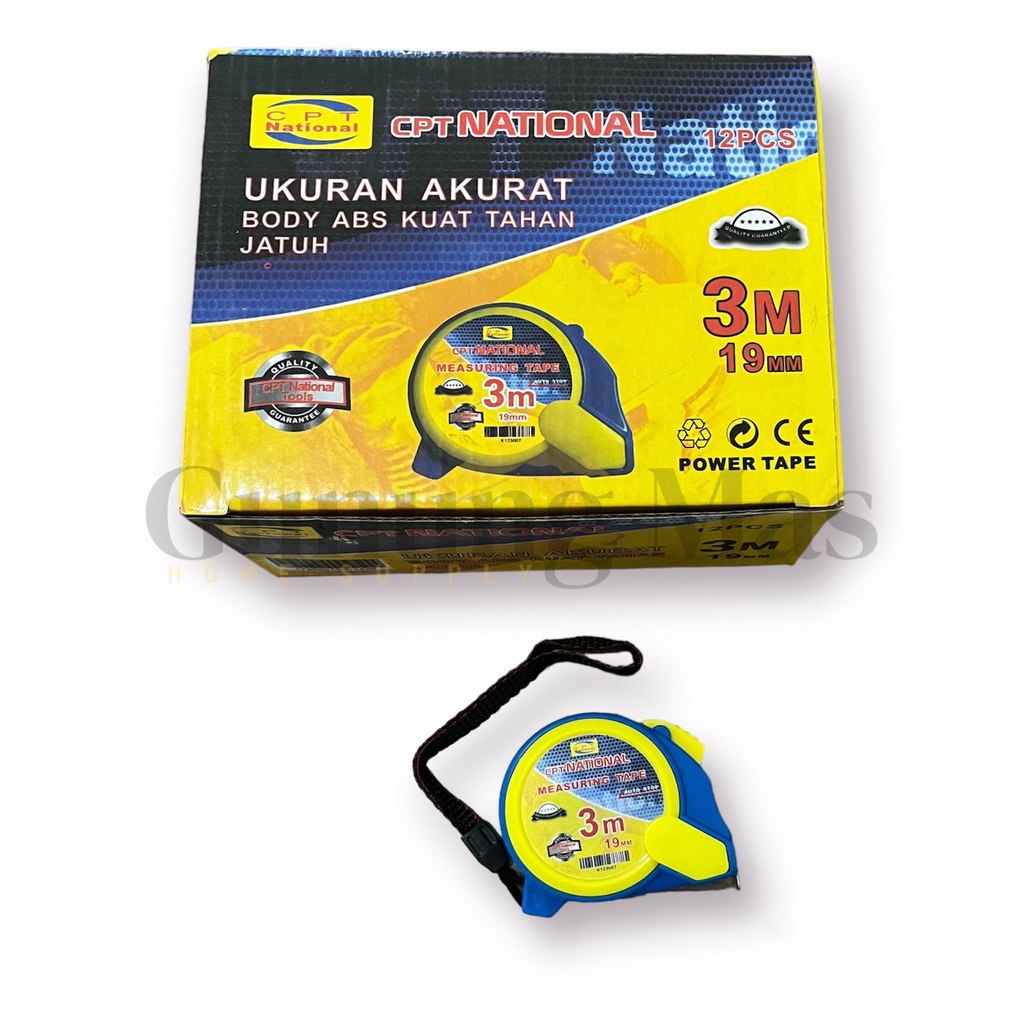 Meteran CPT National 3M (1 Lusin)