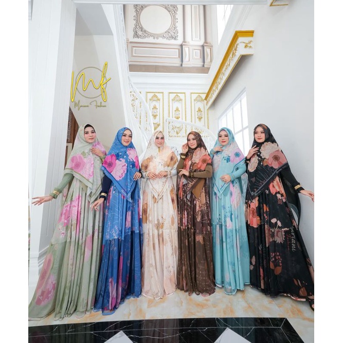 gamis set cheara syari series mariani fashion