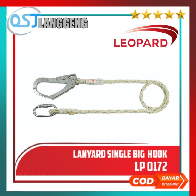 Lanyard Single Big Hook Leopard LP 0172 - Single Lanyard Leopard LP 0172 Original