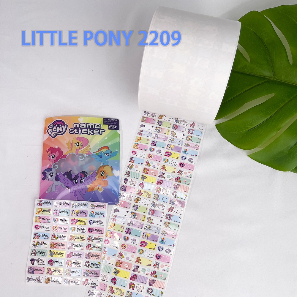 

LABEL NAMA STIKER NAMA PREMIUM LITTLE PONY ORI TW WATERPROOF