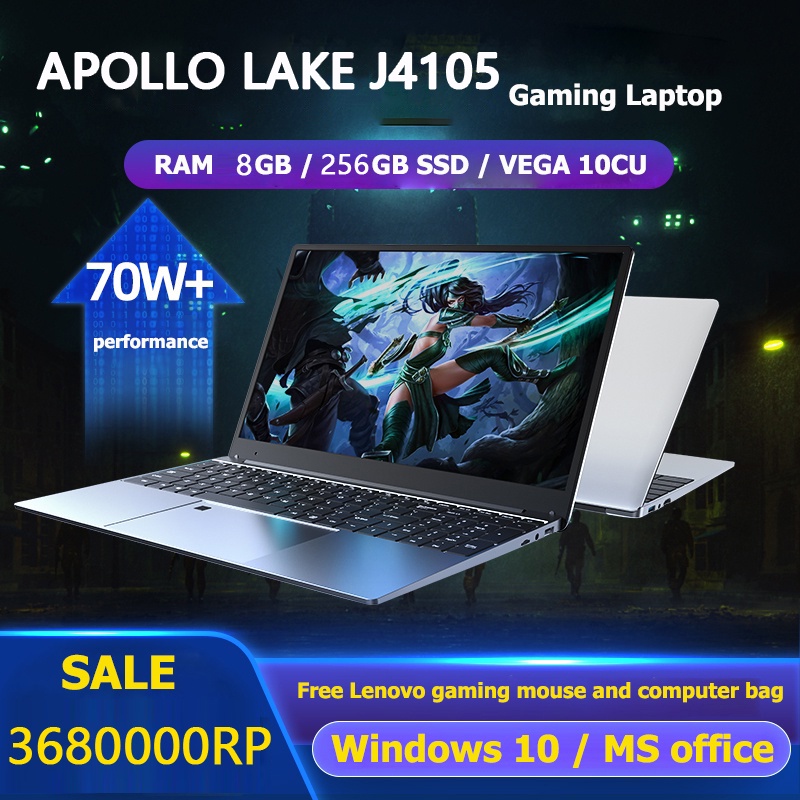 [BARU] LAPTOP 8GB RAM 256GB SSD IIntele HD Graphics 500 GPU up to 2.9GHz Windows 10 Pro Backlit Keyboard/Fingerprint Unlock