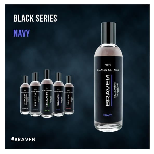 Braven Black Men NAVY 100ml Eau De Parfum - Parfum Pria