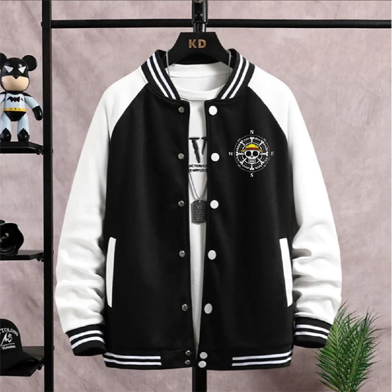 COD Jaket Varsity Big Size S - 6XL Jaket Baseball Pria Anime Jepang Style Oversize