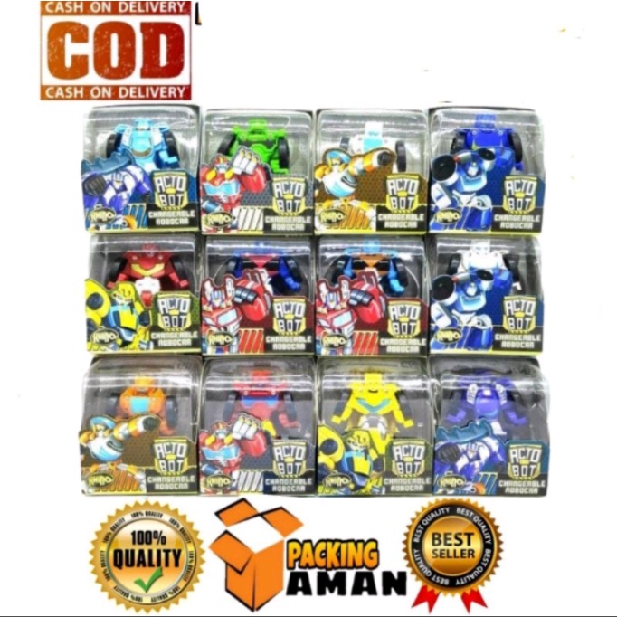 Promo Mainan Robot Actobot Rhino Transformer Robocar