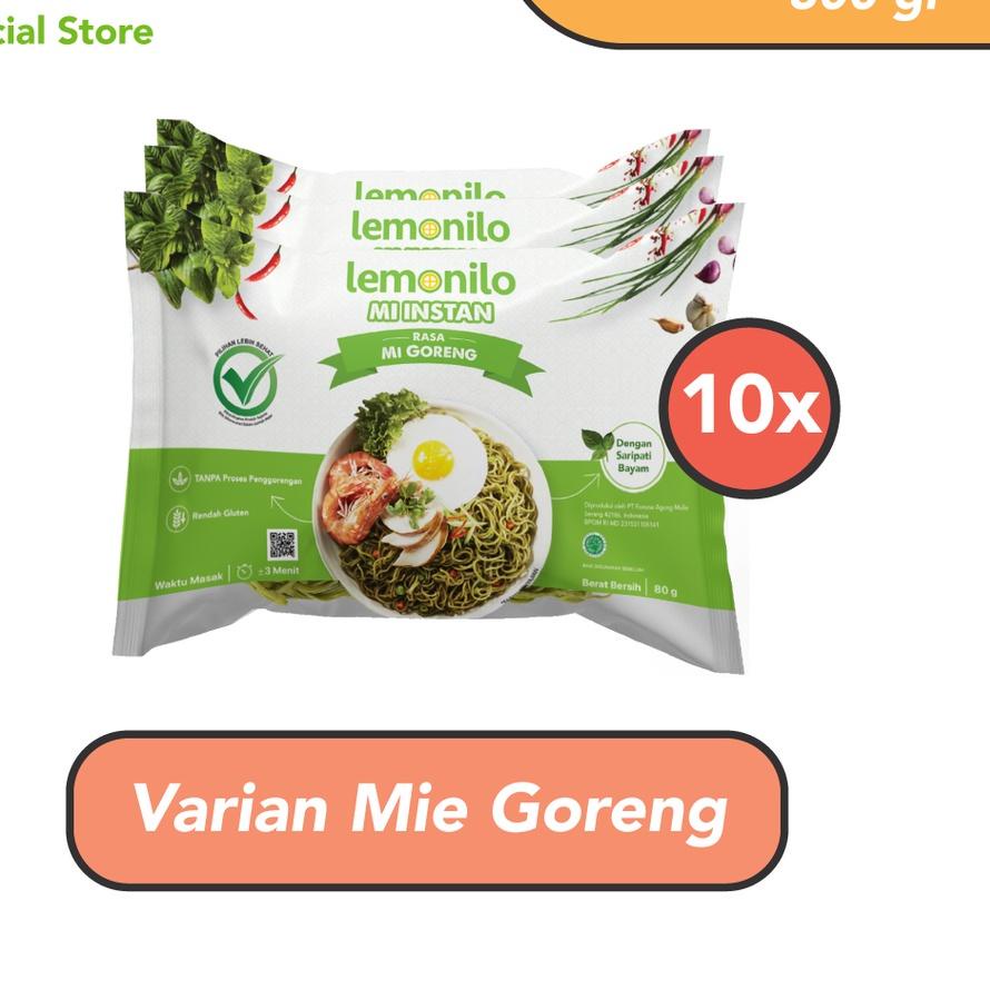

✨Mall✨ Paket Lemonilo Mie Instan Rasa Mie Goreng Isi 10 Pcs 