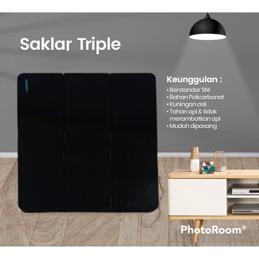 Saklar 3 Gang MORGEN IB Saklar Triple MORGEN IB - MGES-90113