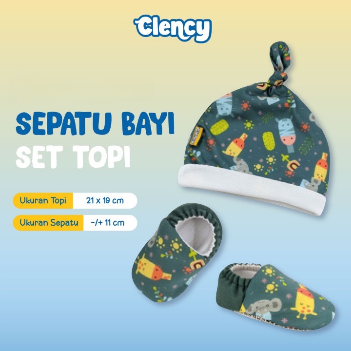 Clency Sepatu Bayi Set Topi CLS2111