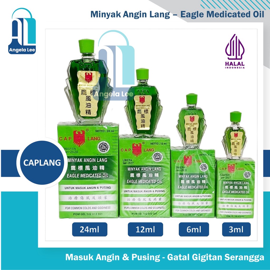 Cap Lang Minyak Angin Lang Eagle Medicated Oil Masuk Angin Pusing