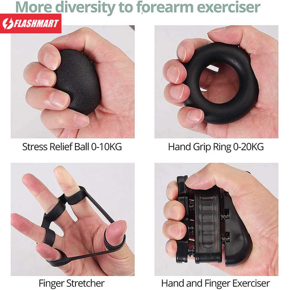 Flashmart Spring Hand Grip Finger Power Strength Mechanical Counting 5in1 - CEG5P